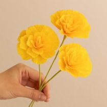 gjenstander Blomsterhandler kreppapir solgult 50x250cm