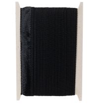 gjenstander Svart frynset bånd 4 cm, kordonkant, dekorativ frynset lurex 25 m