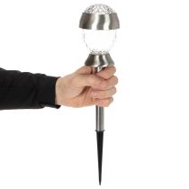 gjenstander Solcelledrevne hagelamper, globelamper med jordspyd, 36 cm, 4 stk.