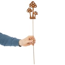 gjenstander Hagepinne, forvitret stål, dekorativ pinne til fluesopp, 15 cm, 6 stk.