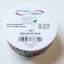 gjenstander Gavebånd med blomstermotiv for elegant gaveinnpakning, 15 m