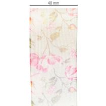 gjenstander Gavebånd med blomstermotiv for elegant gaveinnpakning, 15 m