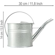 gjenstander Vintage dekorativ vannkanne, metall, sølv, 1,25 l blomsterpotte