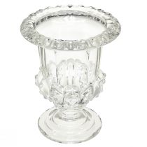 gjenstander Vintage glassvase i koppdesign – klar, 16x20 cm – elegant borddekorasjon