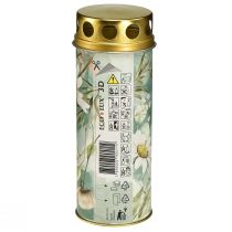 gjenstander Gravlys med sørgedekorasjonsmotiv Ø6cm H17cm 6stk