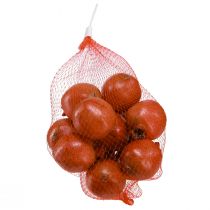 gjenstander Kunstig granatepledekorasjon i et nett, tilsynelatende realistisk, rød-gul-grønn, Ø5,5 cm, 12 stk.