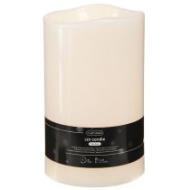 gjenstander Stort LED-lys med timer, for utendørs bruk, varmhvit, Ø12,5 cm, H20 cm