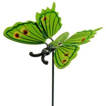 gjenstander Sommerfugl på pinnen 17cm grønn