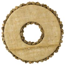 gjenstander Naturkrans, høstdekorasjon, eikenøtter, dørkrans, veggkrans, DIY, Ø30 cm