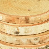 gjenstander Treskiver med bark Bjørkeskive natur Ø9-10cm 7 stk