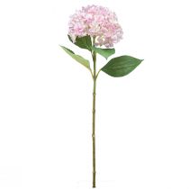 gjenstander Hortensia kunstig lys rosa kunstig blomsterhageblomst 65cm