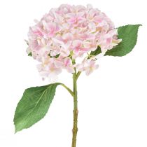 gjenstander Hortensia kunstig lys rosa kunstig blomst rosa Ø15,5cm 45cm
