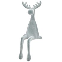 gjenstander Dekorativ kantsitter for Elk, H31 cm, grå, 3 stk.