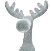 gjenstander Dekorativ kantsitter for Elk, H31 cm, grå, 3 stk.