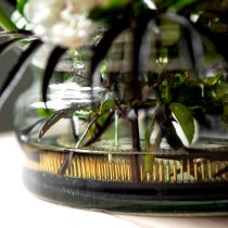 gjenstander Kenzan blomsterarrangementshjelpemiddel med messingnåler for blomsteroppsatser