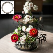 gjenstander Kenzan blomsterarrangementshjelpemiddel med messingnåler for blomsteroppsatser