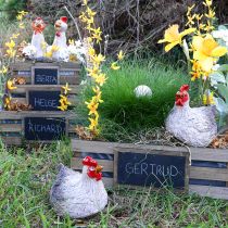 gjenstander Keramisk dekorativ kylling morsom påskepynt figur 16×12×12cm