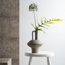 gjenstander Keramisk vasekanne antikk look keramisk grå rust H27cm