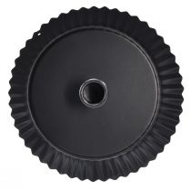 gjenstander Metalllysestake i kakeform, svart, Ø18 cm, 2 stk.