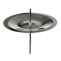 gjenstander Lysestake med pigg, sølv 6 cm, 36 deler