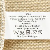 gjenstander Pyntepute med nisse pyntepute grønn beige 40×40cm