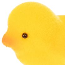 gjenstander Små påskekyllinger, gule og oransje flokket, 4,5 cm høye, 18 stk.