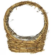 gjenstander Kurv for planting med håndtak vinranke L18/22cm sett med 2