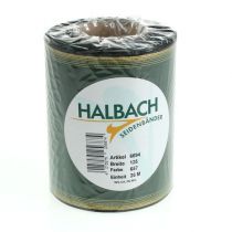 gjenstander Elegant mørkegrønt moiré-kransbånd, 125 mm med gullperlekant, sorgbånd, bryllupsdekorasjon, sløyfebånd