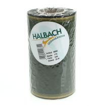 gjenstander Elegant moiré-kransbånd, 175 mm, mørkegrønt med perlekant og taftvev for festlige anledninger