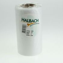 gjenstander Hvitt kransbånd for begravelsesblomsterdekorasjoner, 175 mm bredt, 25 m langt, acetatbånd av høy kvalitet