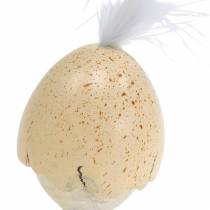 Kyllinger i eggeskallet hvitt, krem 6cm 6stk