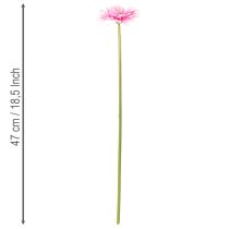 gjenstander Kunstige gerberablomster til hagen, rosa, 47 cm, 6 stk.