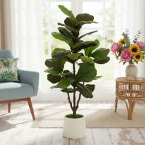 gjenstander Kunstig Ficus lyrata 120 cm dekorativ til stue