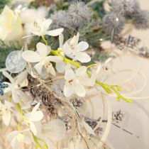 gjenstander Kunstige orkideer hvite blomster Ø3,5–5 cm L38 cm 2 stk