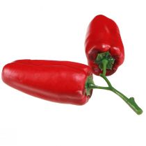 gjenstander Kunstig rød paprika på grengrønnsaksdekor L8cm
