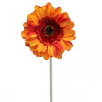 gjenstander Kunstig gerbera blomst, kunstig blomst oransje Ø11cm 50cm