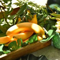 gjenstander Kunstig banandekorasjon gul kunstig frukt som ekte 18 cm