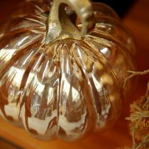 gjenstander Gresskardekorasjon glass glass gresskar borddekorasjon oransje Ø14cm H18cm