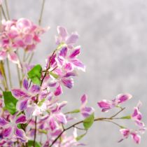 gjenstander Kunstig klematisblomst, langvarig borddekorasjon, 110 cm, 3 deler