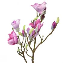 gjenstander Kunstig blomst magnolia gren, magnolia rosa 92cm