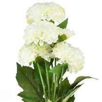 gjenstander Kunstige blomster dekorative georginer kunstig hvit 50cm