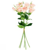 gjenstander Kunstige blomster Eustoma Lisianthus rosa 52cm 5 stk