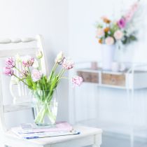 gjenstander Kunstig blomsterbukett 5 papegøyetulpaner Kunsttulipaner 40cm