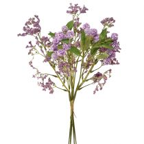 gjenstander Kunstig blomsterbukett, silkeblomster, lilla, dekorativ, 51 cm