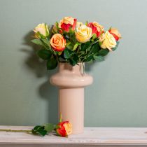 gjenstander Kunstig roseoppsats, et tidløst høydepunkt i ethvert interiør for smakfull dekorasjon, 44 cm, 6 deler