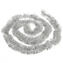 gjenstander Glitrende sølvglitterkrans 270 cm – perfekt for festlige dekorasjoner – allsidig