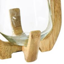 gjenstander Lykt tre glass lykt stue dekorasjon Ø12cm H20cm