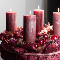 gjenstander Lyse røde bærgrener – ideell for festdekorasjoner, 30 cm – sett med 6