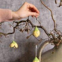gjenstander Metallhengende blomst for romantisk innendørs og utendørs dekorasjon, 6 cm, 6 stk.