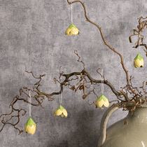 gjenstander Metallhengende blomst for romantisk innendørs og utendørs dekorasjon, 6 cm, 6 stk.